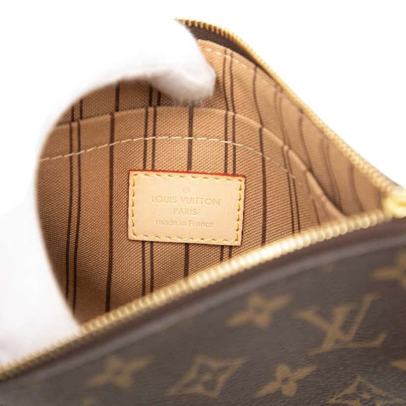 Louis Vuitton Monogram Neverfull Pouch Brown Good condition - Box View