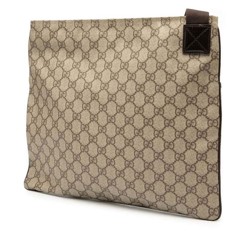 Gucci GG Supreme Crossbody Brown Canvas Very good condition - Back View