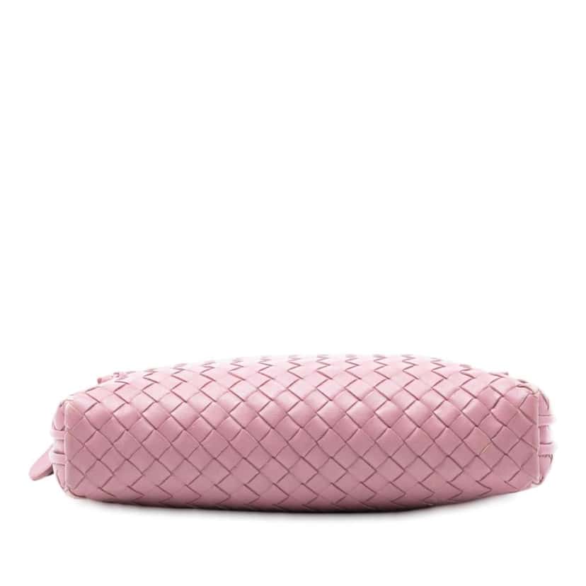 Bottega Veneta Nappa Intrecciato Nodini Crossbody Pink Leather Good condition - Inside View