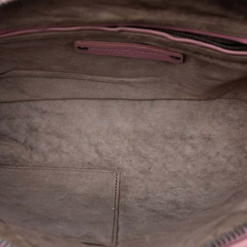 Bottega Veneta Nappa Intrecciato Nodini Crossbody Pink Leather Good condition - Model View