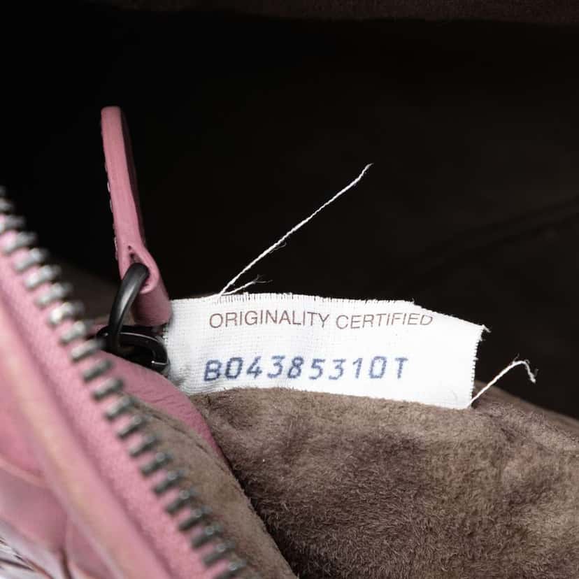 Bottega Veneta Nappa Intrecciato Nodini Crossbody Pink Leather Good condition - Box View