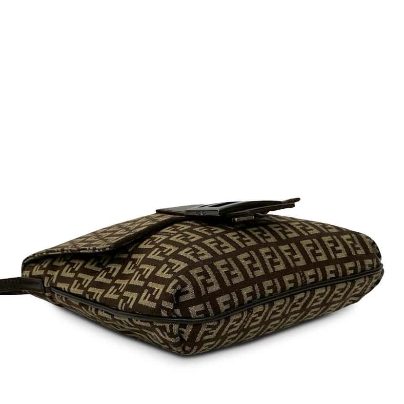 Fendi Zucchino Canvas Crossbody Brown Canvas Good condition - Inside View