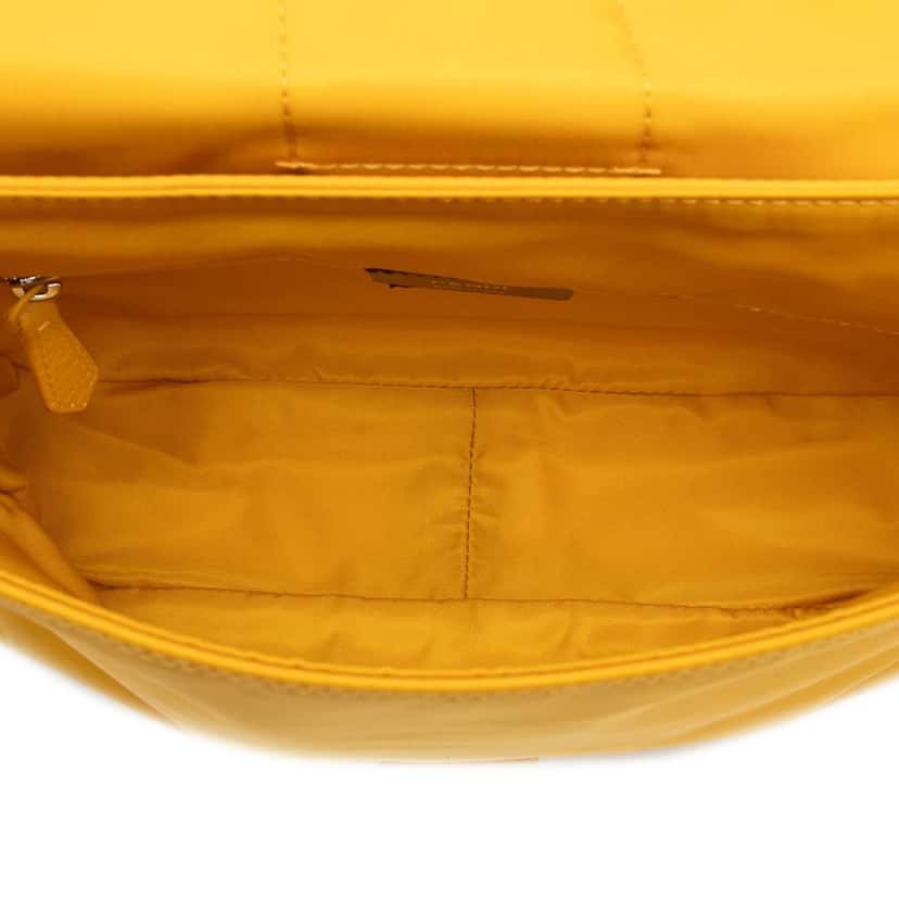 Fendi Medium Econyl Nylon Baguette Crossbody Yellow Very good condition - Model View