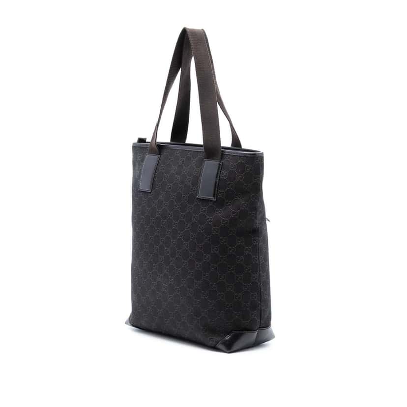 Gucci GG Denim Tote Brown Denim Very good condition - Back View