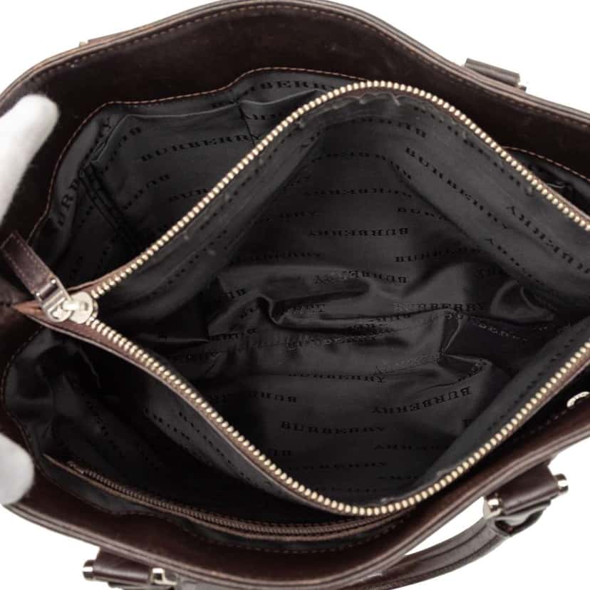 Burberry House Check Canvas Tote Brown Canvas Very good condition - Model View