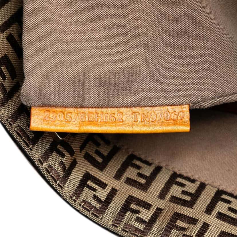 Fendi Zucchino Canvas Tote Brown Canvas Very good condition - Box View