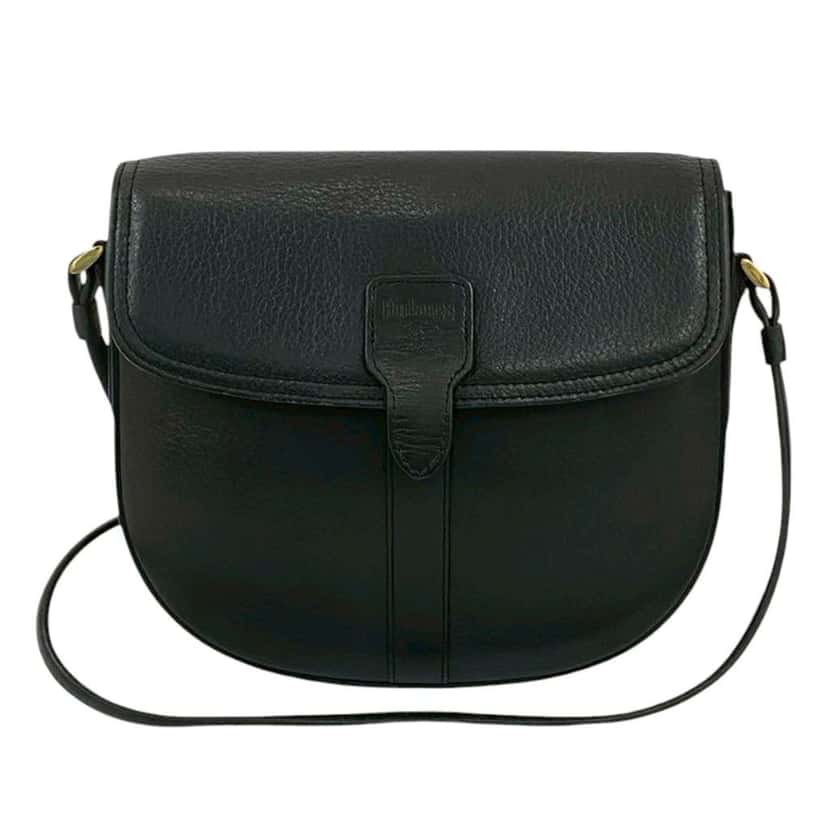 Burberry Calf Leather Crossbody Black Leather Good condition - Front View
