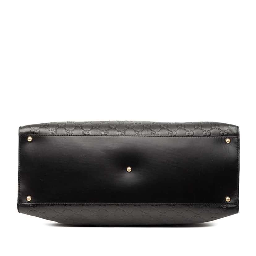 Gucci Guccissima Jackie Tote Black Leather Good condition - Inside View