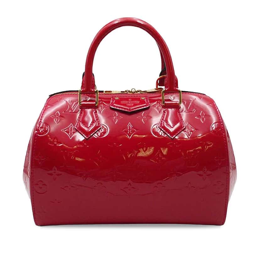 Louis Vuitton Monogram Vernis Montana Red Leather Good condition - Front View