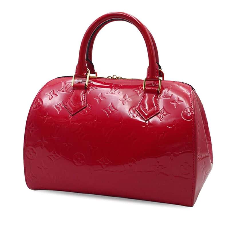 Louis Vuitton Monogram Vernis Montana Red Leather Good condition - Back View