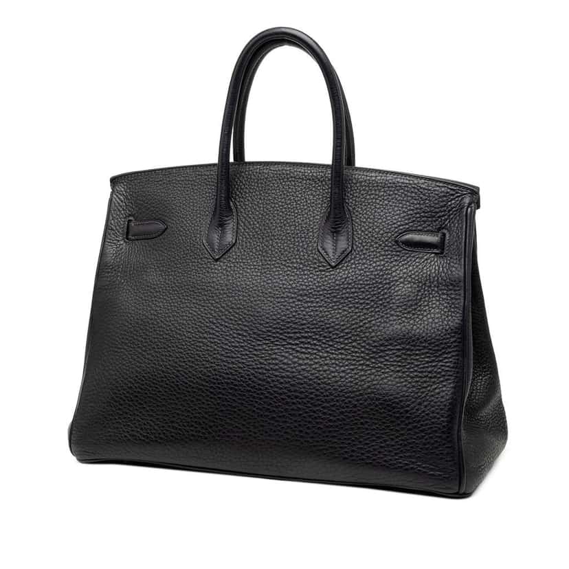 Hermès Togo Verso Birkin Retourne 35 Black Leather Good condition - Back View