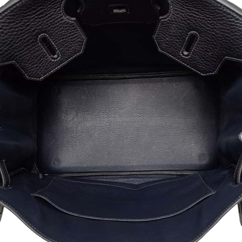 Hermès Togo Verso Birkin Retourne 35 Black Leather Good condition - Model View