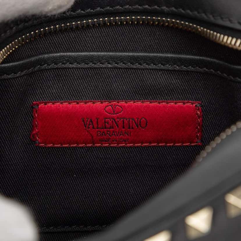 Valentino Leather Rockstud Camera Bag Black Leather Good condition - Box View