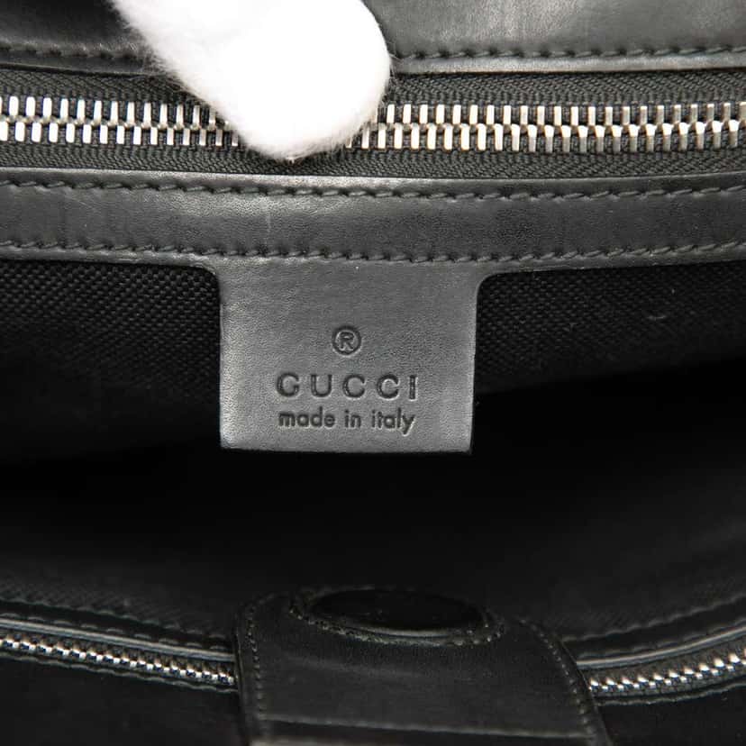 Gucci GG Supreme Tiger Convertible Soft Tote Black Canvas Very good condition - Box View