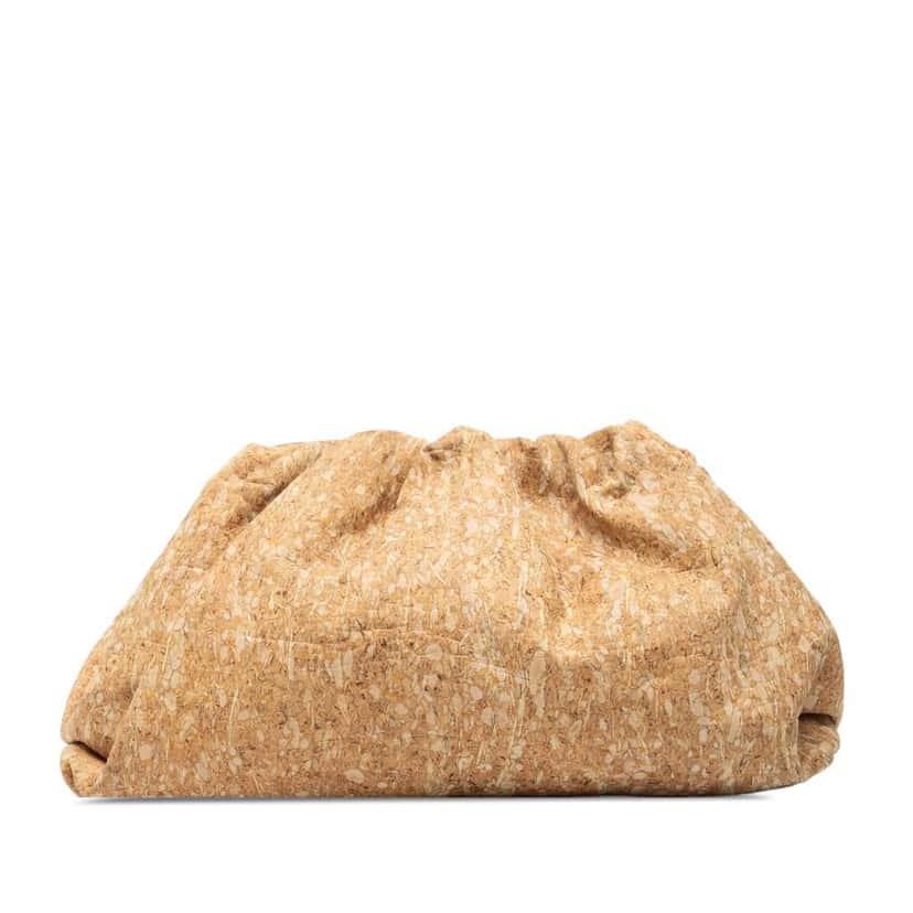 Bottega Veneta Cork The Pouch Brown Polyester Very good condition - Front View