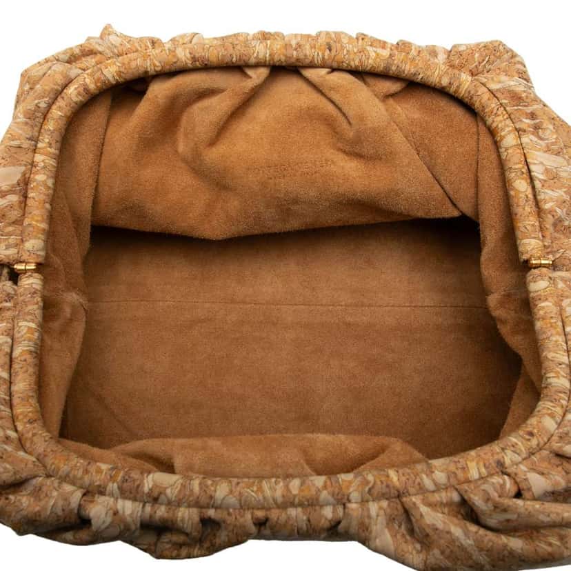 Bottega Veneta Cork The Pouch Brown Polyester Very good condition - Model View