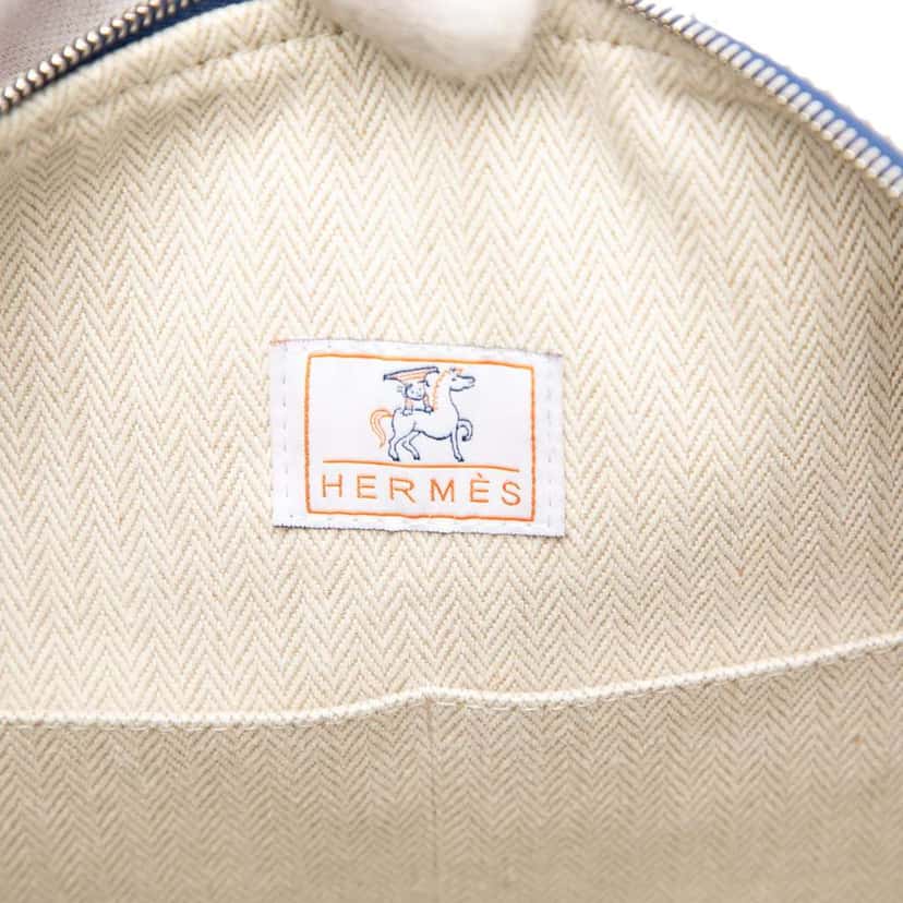 Hermès Large Toile Bride A Brac Cabriole Case Brown Canvas Good condition - Box View