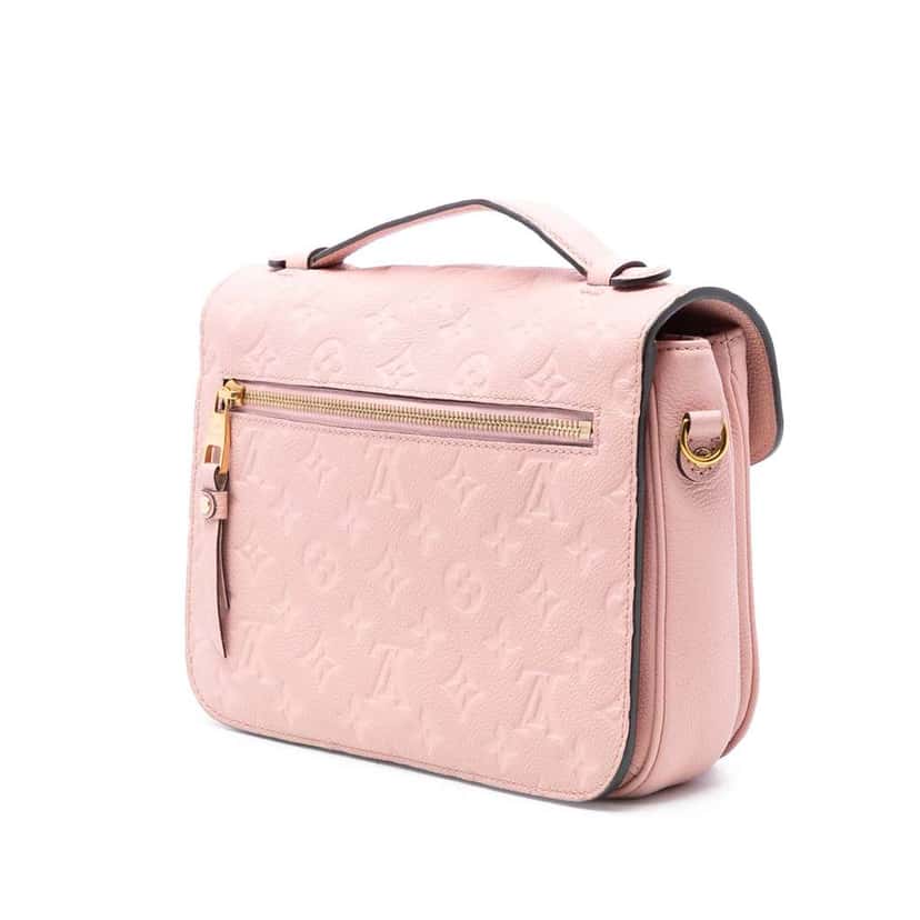 Louis Vuitton Monogram Empreinte Pochette Metis Pink Leather Good condition - Back View