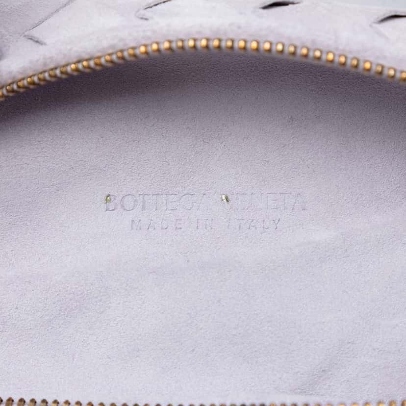 Bottega Veneta Teen Suede Intrecciato Jodie Purple Leather Good condition - Box View