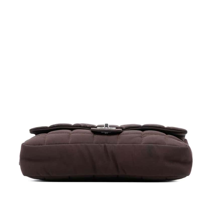 Chanel Medium Nylon Chocolate Bar Camera Flap Brown Good condition - Inside View