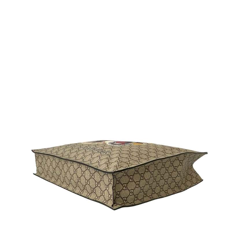 Gucci GG Supreme LAveugle Par Amour Tote Brown Canvas Good condition - Box View