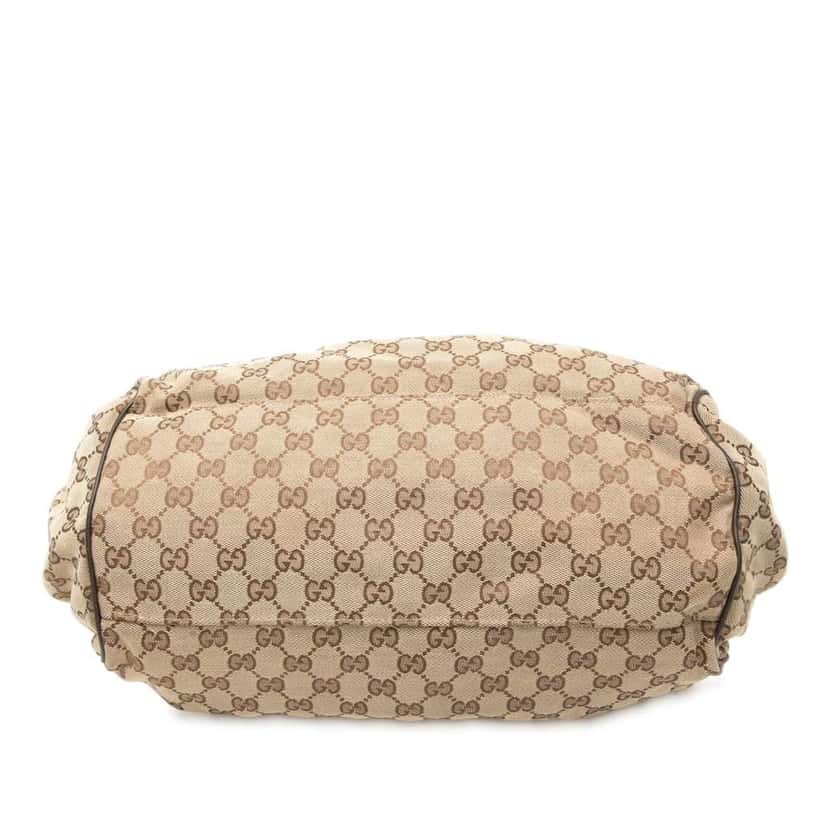 Gucci GG Canvas Sukey Satchel Brown Canvas Good condition - Inside View