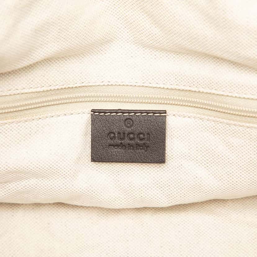 Gucci GG Canvas Sukey Satchel Brown Canvas Good condition - Box View