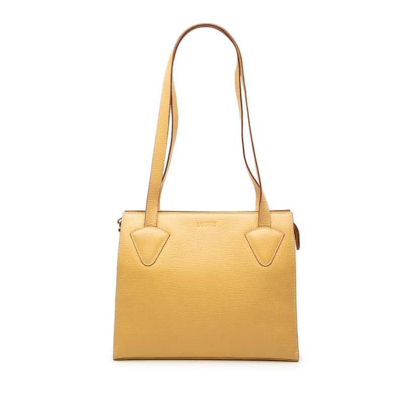 Loewe Leather Tote Yellow Leather Good condition - Front View