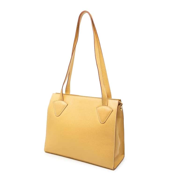 Loewe Leather Tote Yellow Leather Good condition - Back View