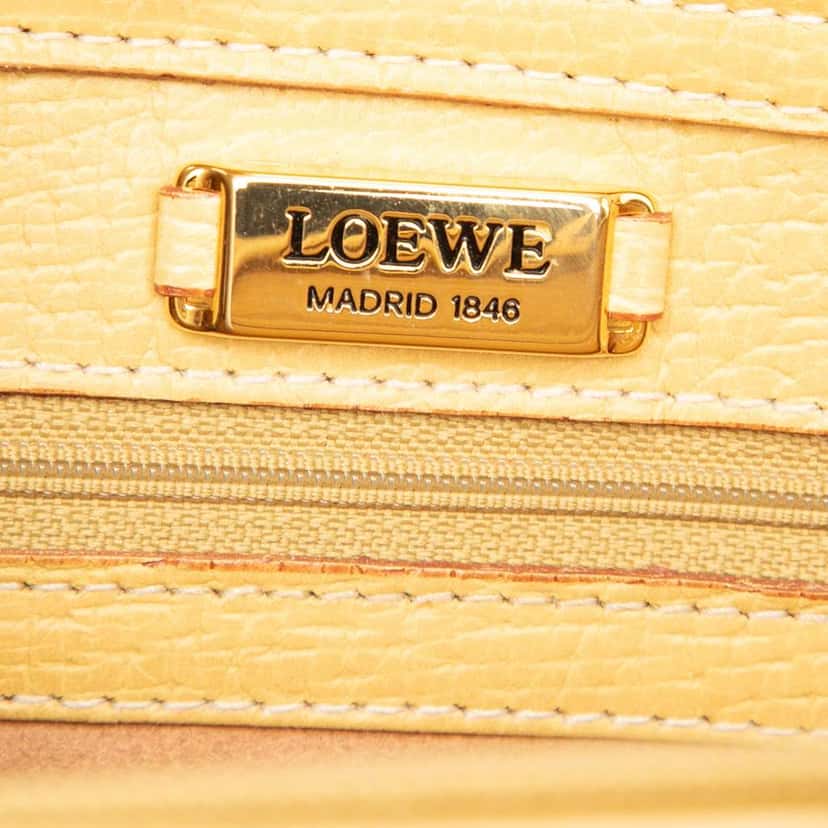Loewe Leather Tote Yellow Leather Good condition - Box View