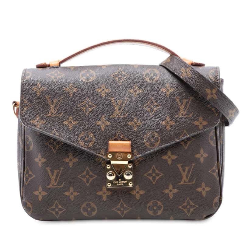 Louis Vuitton Monogram Pochette Metis Brown Good condition - Front View