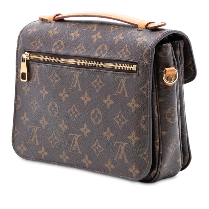 Louis Vuitton Monogram Pochette Metis Brown Good condition - Back View