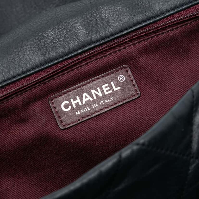 Chanel Jumbo Iridescent Calfskin In The Mix Flap Black Leather Fair condition - Box View