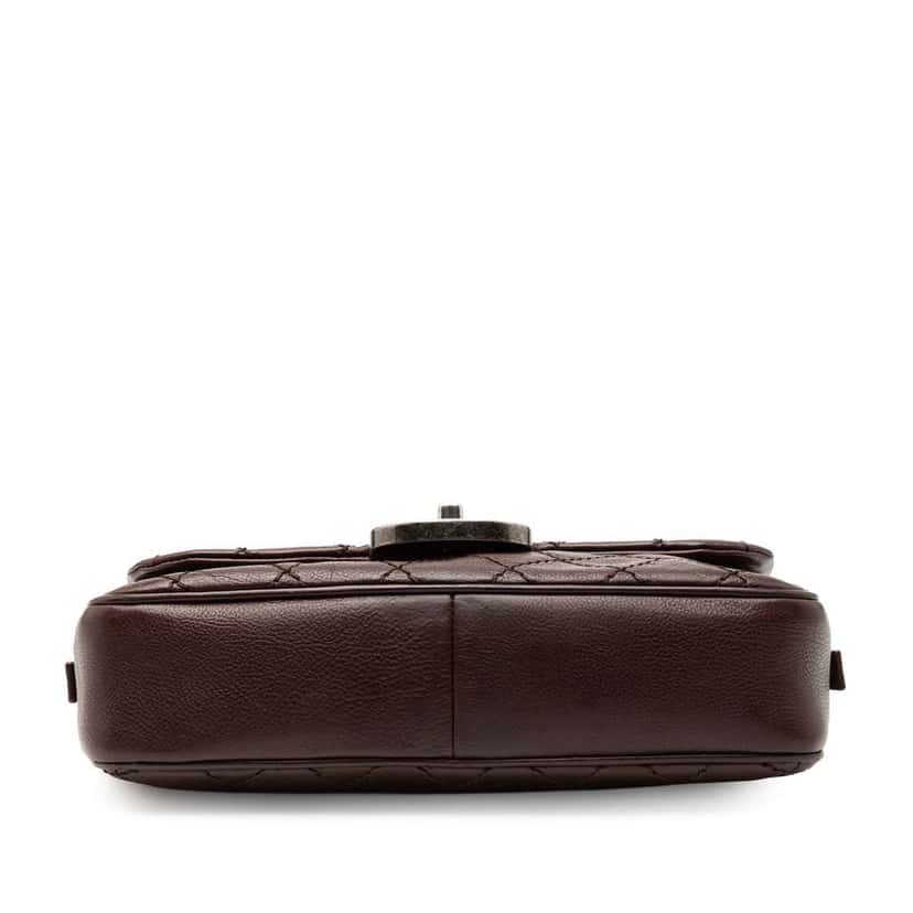 Chanel Paris Edinburgh Medium Calfskin Coco Sporran Flap Red Leather Good condition - Inside View