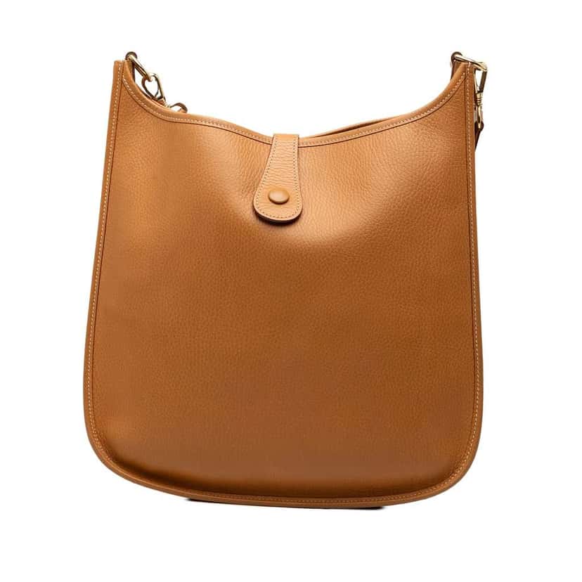 Hermès Ardennes Evelyne I GM Brown Leather Good condition - Back View