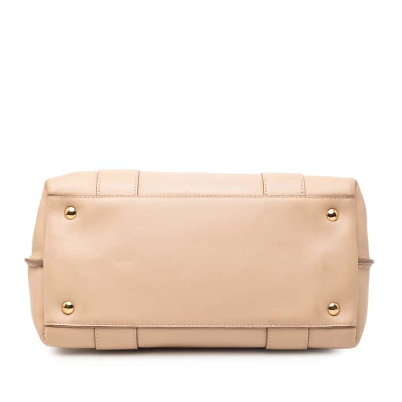Salvatore Ferragamo Medium Leather Gancini Sookie Satchel Brown Leather Fair condition - Inside View