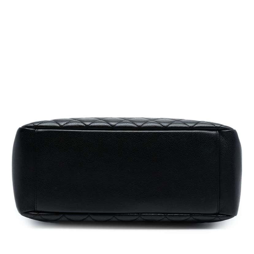Chanel Caviar Grand Shopping Tote Black Leather Good condition - Inside View