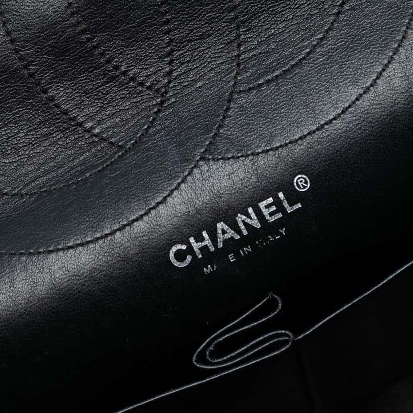 Chanel Iridescent Quilted Lambskin Reissue 2.55 Double Flap 227 Black Leather Good condition - Box View