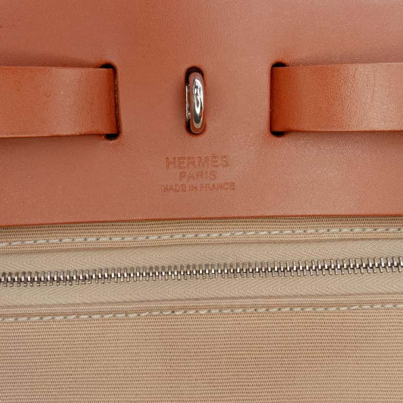 Hermès Toile Herbag Zip 31 Brown Canvas Good condition - Box View