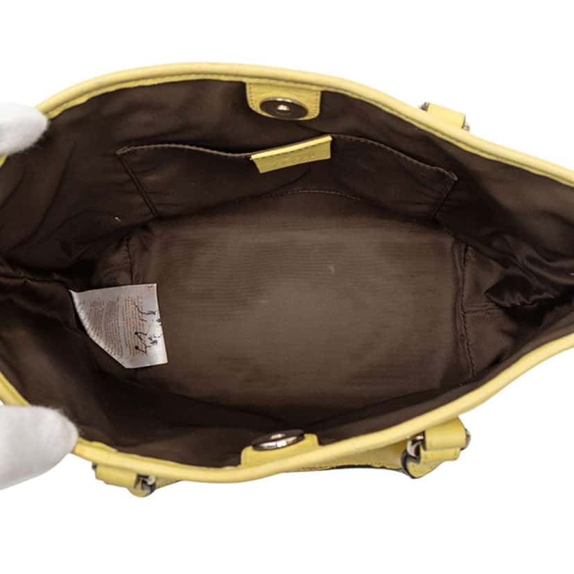 Gucci Guccissima Tote Yellow Leather Fair condition - Model View