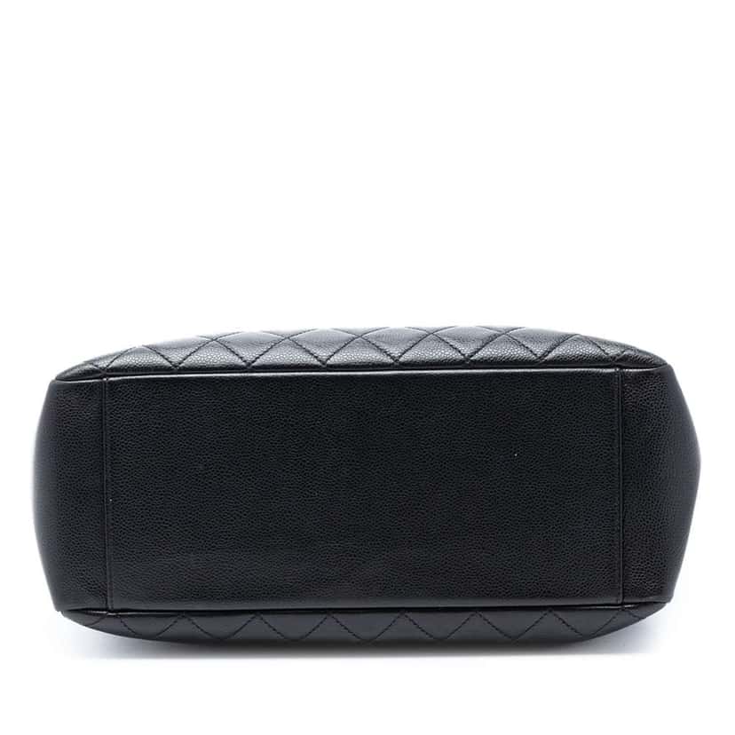 Chanel Caviar Grand Shopping Tote Black Leather Very good condition - Inside View