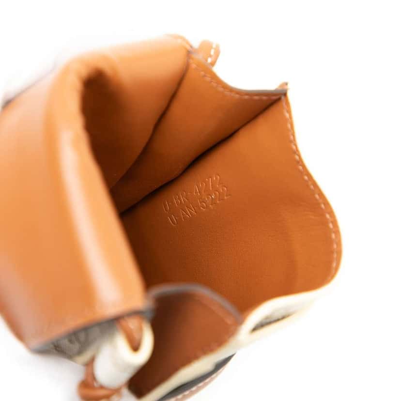 Celine Triomphe Coated Canvas Phone Pouch Flap Crossbody White Canvas Very good condition - Box View