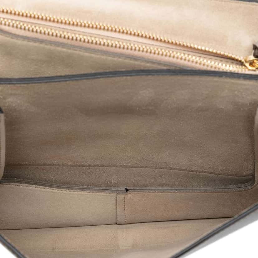 Chloé Medium Calfskin and Suede Faye Crossbody Brown Leather Good condition - Model View
