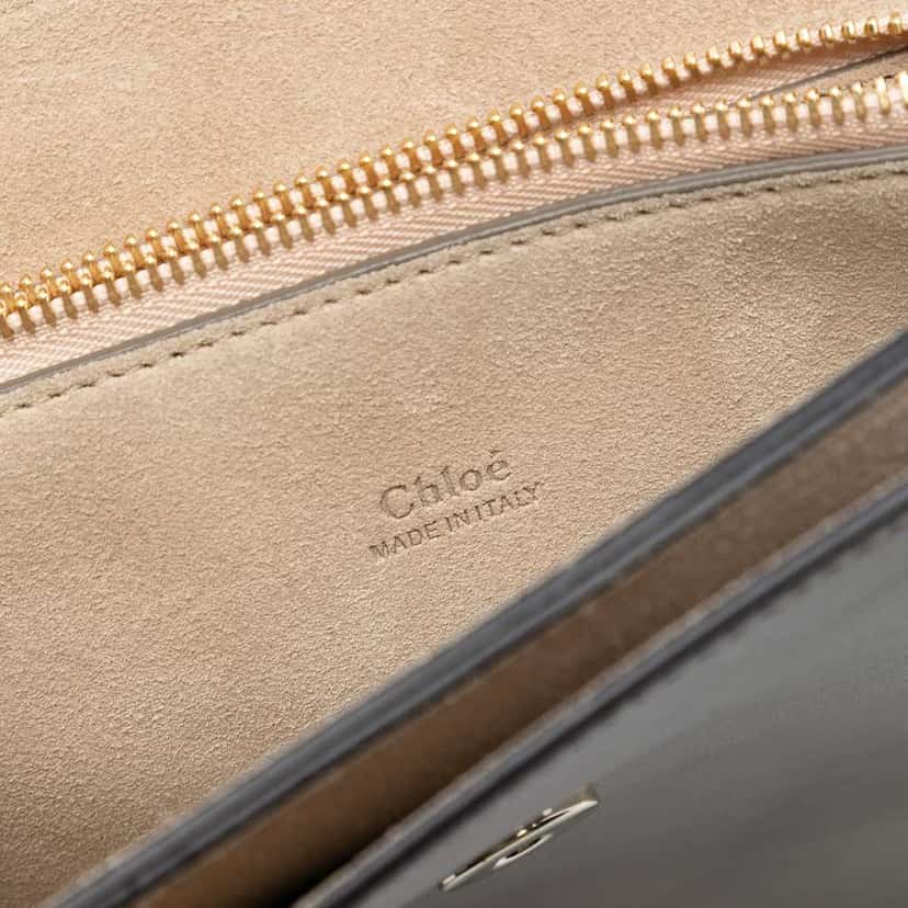 Chloé Medium Calfskin and Suede Faye Crossbody Brown Leather Good condition - Box View