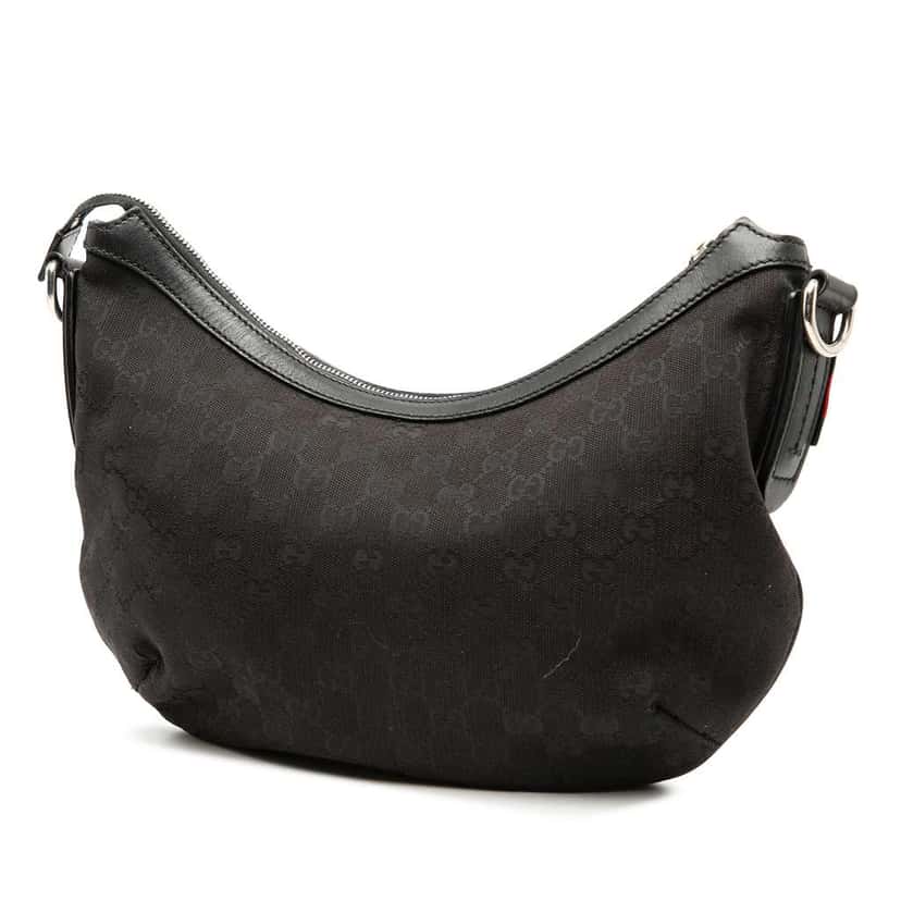 Gucci GG Canvas Web Crossbody Black Canvas Good condition - Back View