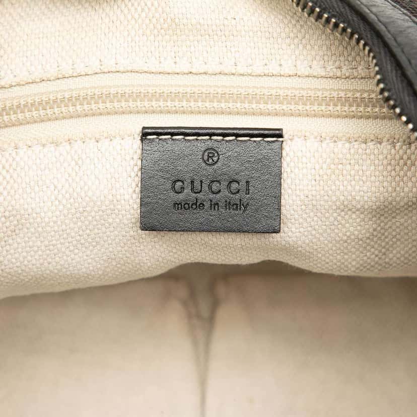 Gucci GG Canvas Web Crossbody Black Canvas Good condition - Box View