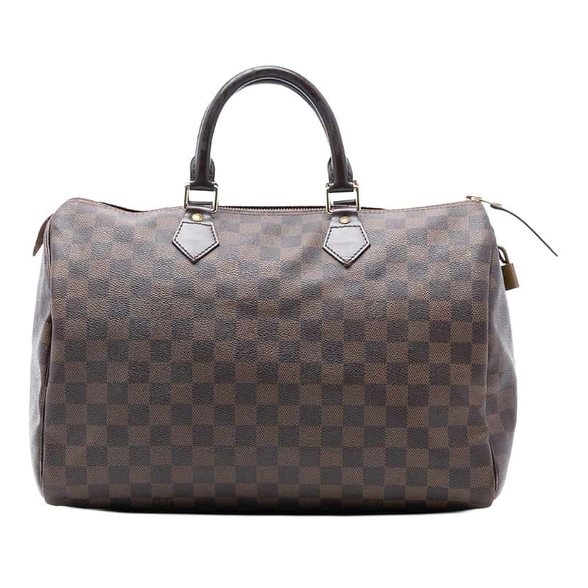 Louis Vuitton Damier Ebene Speedy 35 Brown Good condition - Front View