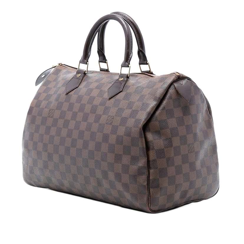 Louis Vuitton Damier Ebene Speedy 35 Brown Good condition - Back View