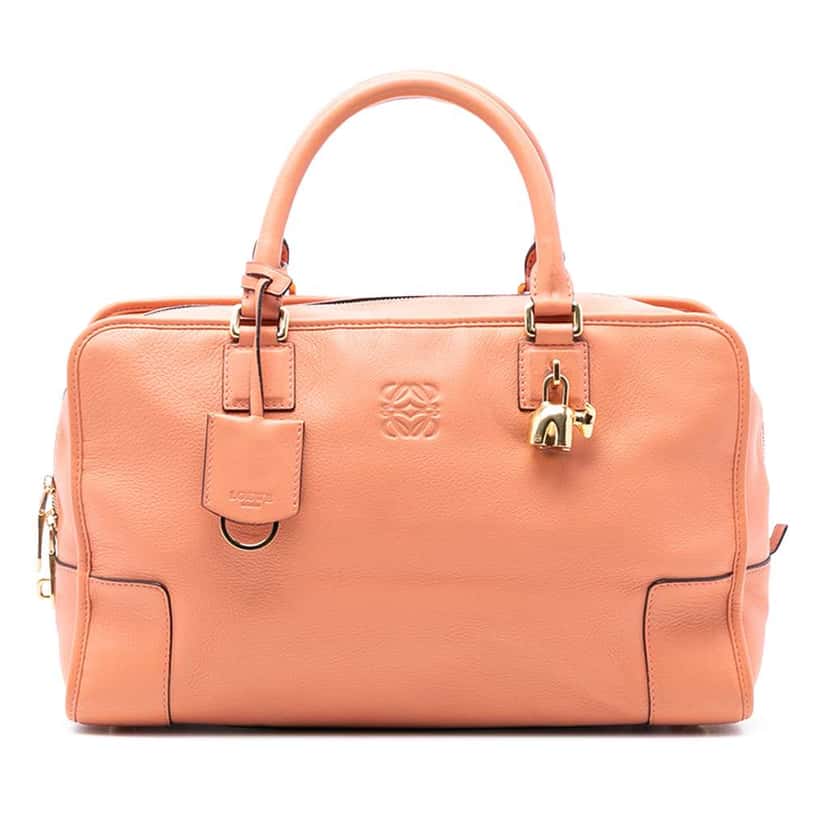 Loewe Limited Edition Leather Bull Charm Amazona 36 Orange Leather Very good condition - Front View
