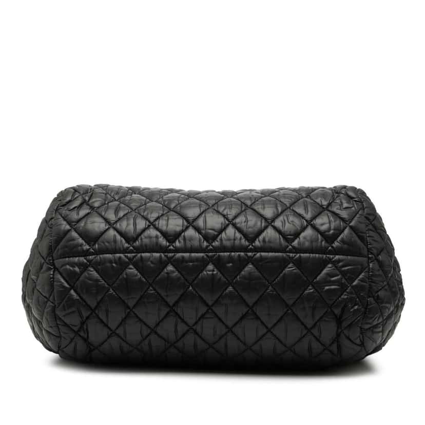 Chanel Quilted Nylon Coco Cocoon Bowling Bag Black Very good condition - Inside View